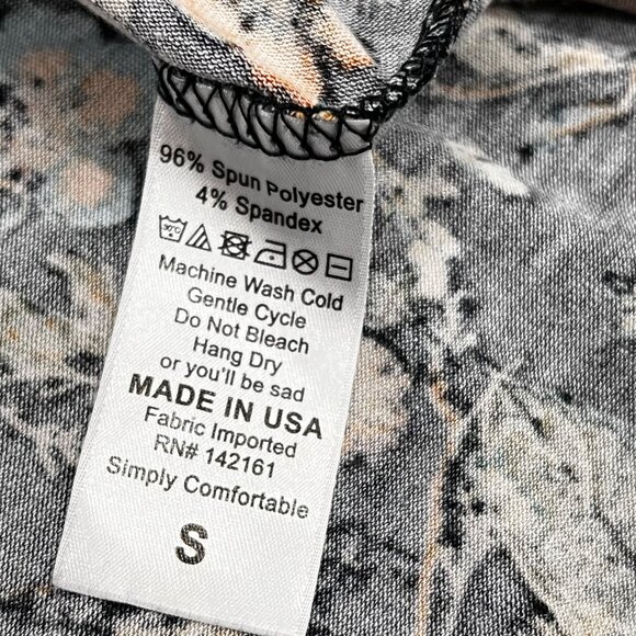 LuLaRoe Carly Swing Dress High Low Floral Small Polyester Women's - Picture 3 of 4